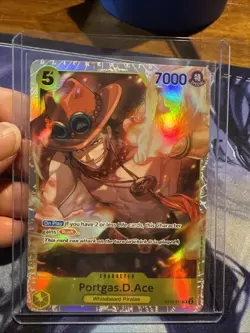 One Piece: English Yellow Rush "Portgas D Ace" ST13-011 Foil SR "Portgas.D.Ace" - Image 1