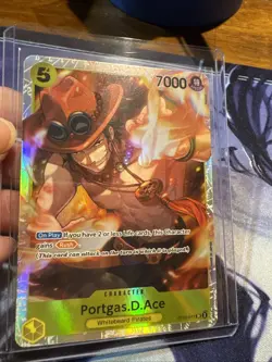 One Piece: English Yellow Rush "Portgas D Ace" ST13-011 Foil SR "Portgas.D.Ace" - Image 2