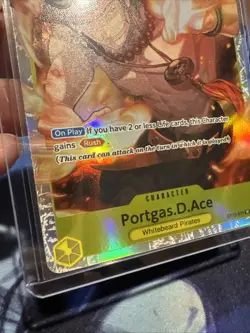 One Piece: English Yellow Rush "Portgas D Ace" ST13-011 Foil SR "Portgas.D.Ace" - Image 4
