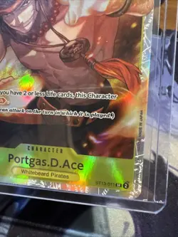 One Piece: English Yellow Rush "Portgas D Ace" ST13-011 Foil SR "Portgas.D.Ace" - Image 5