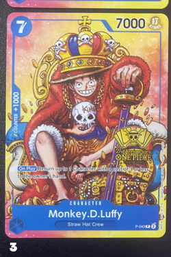 LOT OF 4 Monkey.D.Luffy (2nd Anniversary Stamped Promo) P-043 One Piece NM/LP - Image 5