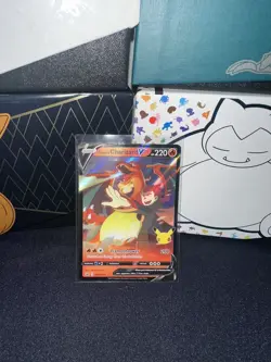2021 Pokemon Sword & Shield Black Star Promo Lance's Charizard V #SWSH133 M/NM - Image 1