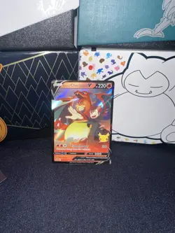 2021 Pokemon Sword & Shield Black Star Promo Lance's Charizard V #SWSH133 M/NM - Image 2