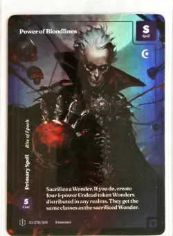 WONDERS OF THE FIRST 2025- POWER OF BLOODLINES-FORMLESS FOIL UNCOMMON ALT A1-276 - Image 1