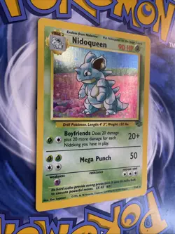 Pokemon TCG Nidoqueen Jungle 7/64 Holo Unlimited Holo Rare Top Loader LP - Image 2