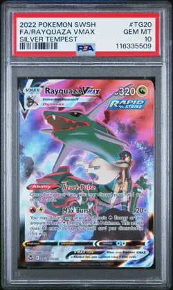 PSA 10 GEM MINT Rayquaza VMAX TG20/TG30 Silver Tempest Pokemon TCG - Image 1
