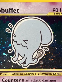 Pokemon TCG Wobbuffet 16/75 Neo Discovery Unlimited Holo Rare Vintage 2001 - Image 2