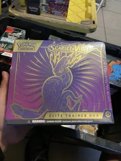 Pokemon Scarlet And Violet Elite Trainer Box Complete Sealed TCG Miraidon ETB - Image 1