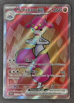 SV07: Stellar Crown MEDICHAM EX Ultra Rare Full Art #161/142 Pokemon TCG - Image 1