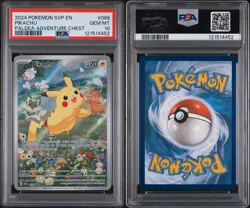 2024 Pokemon SVP EN Black Star Promo Pikachu #088 Paldea Adventure Chest PSA 10 - Image 3