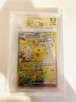 BGS 9.5 GEM MINT Pokemon Pikachu ex SAR #132 Super Electric Breaker Japanese - Image 1