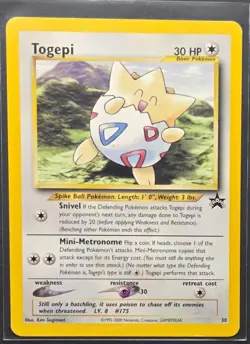 Togepi Black Star Promo 30 Non Holo Pokemon 2000 - Image 1