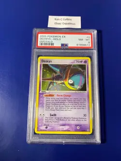 Pokemon 2005 Emerald Deoxys Holo #2 PSA 8 NM-MT - Image 1