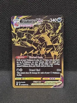 Eternatus Vmax GOLD SECRET RARE Full Art Pokemon Shining Fates SV122/SV122 - Image 1