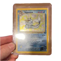 Pokemon Vaporeon Holo Rare 80 HP Base Set 12/64 1995 original - Image 1