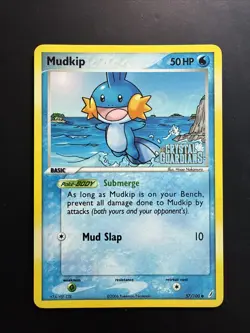 Pokemon Reverse Holo Mudkip 57/100 EX Crystal Guardians - Image 1