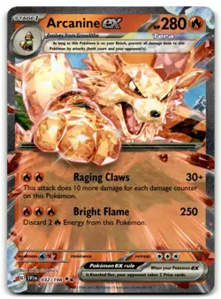 Pokemon Trading Card TCG Arcanine ex #32 - Image 1