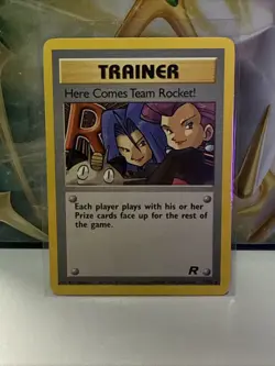 🌈Here Comes Team Rocket 71/82 Non Holo Rare Card Pokemon Team Rocket Trainer🌈 - Image 1