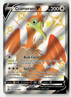 Cramorant V SWSH086 Holo Promo Sword & Shield Promo Pokemon Holo Near Mint - Image 1