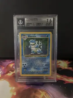 Blastoise Base Set Unlimited Holo BGS 7.5 NM 1999 WOTC Pokemon TCG Beckett RARE - Image 1