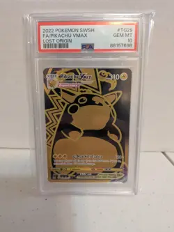 PIKACHU ⚡VMAX PSA 10 • POKEMON SWORD & SHIELD LOST ORIGIN #TG29 FULL ART 10 - Image 1