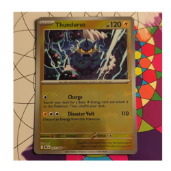 Thundurus (Master Ball Pattern) SV: Black Bolt 033/086 Holo Rare 120 HP - Image 1