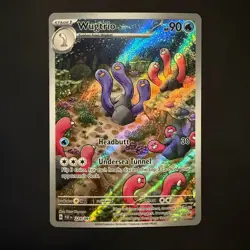 Wugtrio 224/091 Paldean Fates Illustration Rare IR Full Art EN NM - Image 1