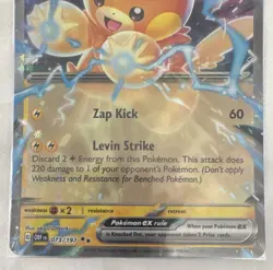 Pokemon TCG Pawmot ex SV03 Obsidian Flames Double Rare EX 073/197 HP 300 Holo - Image 2