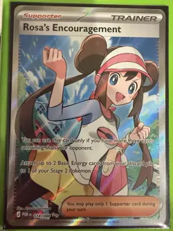Rosa's Encouragement 114/088 Me03: Perfect Order Holo IR. Nm or better. Pokemon - Image 1