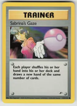 Sabrina's Gaze 125/132 Common Gym Heroes Pokemon Unlimited Lightly Played - Image 1