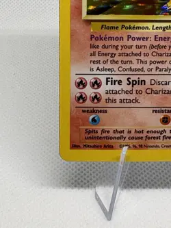 Pokemon Charizard 4/102 Base Set Holo Rare 1999 English 120 HP Arita - Image 5