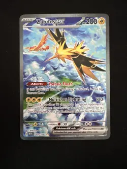 Zapdos ex 202/165 SIR SV: Scarlet & Violet 151 - Pokemon Card - NM - Image 1