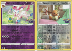 Pokemon Evolution Lot 035/078 Sylveon & 054/078 Eevee Reverse Holo Eevolution - Image 1