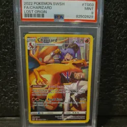 PSA 9 MINT Charizard LOST ORIGIN #TG03 TRAINER GALLERY Pokemon Card - Image 1