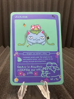 Venasoor (Venasaur) 67/90 - Pokedoodles Set 1 Fan Art- Pokemon - Image 1