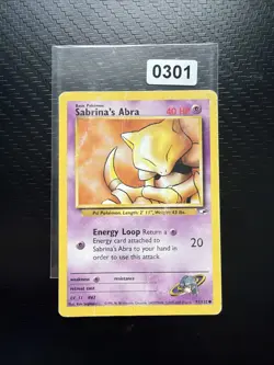 Pokemon TCG Sabrina's Abra Gym Heroes 91/132 Regular 1st Edition Common - NM - Image 1