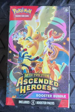 Pokemon Mega Evolution Ascended Heroes 6 Pack Booster Bundle New Sealed - Image 1