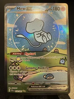 Pokemon SV Paldean Fates Mew ex Bubble 232/091 Special Illustration Rare MINT - Image 1