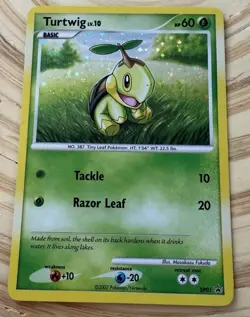 Turtwig DP01 Promo MP Pokemon Card 2007 - Image 2