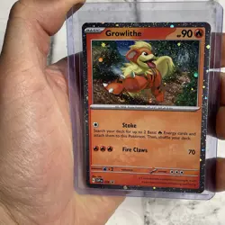 Pokemon TCG Growlithe SVP024 Cosmos Holo Promo ~DOUBLE SWIRL ~ NM/MT Pokemon - Image 1