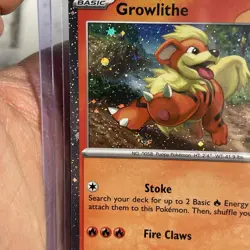 Pokemon TCG Growlithe SVP024 Cosmos Holo Promo ~DOUBLE SWIRL ~ NM/MT Pokemon - Image 2