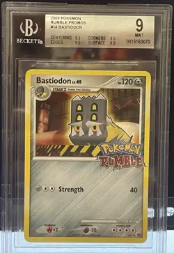 Pokemon TCG Bastiodon Rumble Promo 14/16 Beckett 9 2009 - Image 1