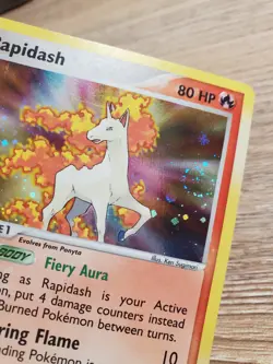 Rapidash 13/112 Holo Rare FireRed & LeafGreen Pokemon Card HOLO SWIRL - Image 1