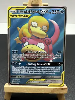 Pokemon Slowpoke & Psyduck GX 217/236 Tag Team Full Art English 2019 - Image 1