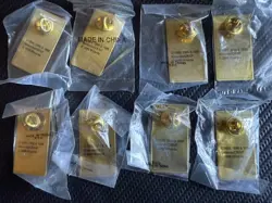 Pokemon League Kanto Gym Badge Pins 2000 WOTC Card Lot Of 8 Complete Sealed - Image 2