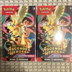 Pokemon TCG Mega Evolution: Ascended Heroes Booster Bundle Lot of 2 (6 Packs) - Image 1