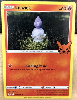 Pokemon Trick or Trade 2023 Lost Origins 024 / 196 Litwick COMMON - Image 1