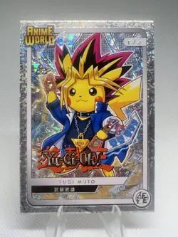 Yugi Muto (Yu-Gi-Oh!) #E25 - Silver Holo - Pikachu Cosplay Anime World - Image 1