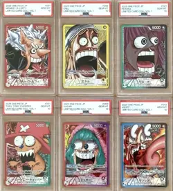 PSA 10 ONE PIECE BASE SHOP Limited Card Collection vol.1 Complete 6Set Japanese - Image 2