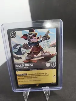 Mickey Mouse-Inspirational Warrior 🔥 foil Disney Lorcana TCG card - Image 1